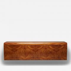  Pace Collection Pace Collection Floating Credenza Sideboard Console in High Gloss Burlwood - 4570189