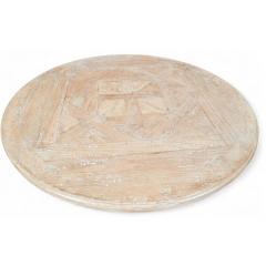  Pace Collection Pace Collection MCM Pickled Oak Chrome Quatrefoil Dining Table - 4342695