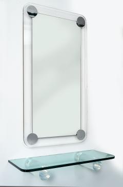  Pace Collection Pace Collection Mirror and Lucite Shelf c 1970s - 220783