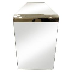  Pace Collection Pace Sleek Glass Waterfall Console Table 1970s - 465665