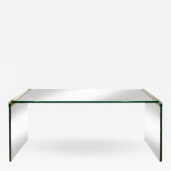  Pace Collection Pace Sleek Glass Waterfall Console Table 1970s - 471915