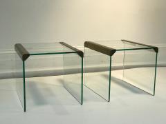  Pace Collection Pair of Pace Collection Waterfall Side Tables or Accent Tables - 525197