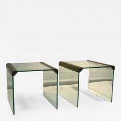  Pace Collection Pair of Pace Collection Waterfall Side Tables or Accent Tables - 525966