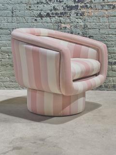  Pace Collection Pink PACE Collection Swivel Lounge Chair 1970 - 3785709