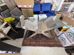  Pace Collection Post Modern Chrome And Stainless Steel Table Base - 4377898