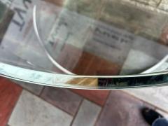  Pace Collection Stunning Pace Collection Heavy Chrome Demilune Console Table Mid Century - 4513356