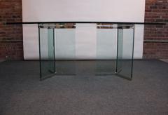  Pace Collection Vintage Plate Glass and Chrome Dining Table Model 6060 by Leon Rosen for Pace - 2987016