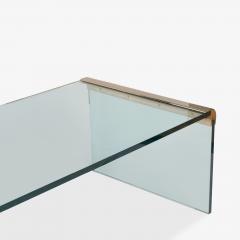  Pace Collection Waterfall Cocktail Table in Glass Brass by Leon Rosen for Pace Collection - 4334931