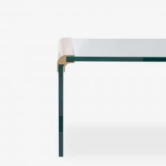  Pace Collection Waterfall Cocktail Table in Glass Brass by Leon Rosen for Pace Collection - 4334933