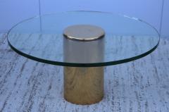  Pace Furniture Co 1970s Cantilevered Brass And Glass Coffee Table Attributed To Pace - 2934931