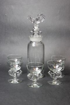  Paden City Glass Art Deco Cocktail Mixer and 5 Glasses by Paden City Glass 1935 United States - 2057302