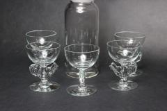  Paden City Glass Art Deco Cocktail Mixer and 5 Glasses by Paden City Glass 1935 United States - 2057308