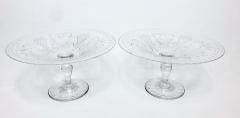  Pairpoint Glassworks Pair of Pairpoint Engraved Rock Crystal Compotes United States 1920 - 2329566