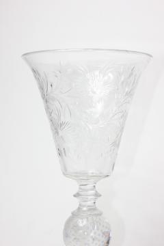  Pairpoint Glassworks Pairpoint Art Deco Engraved Crystal Flower Vase 1930 United States - 2272184