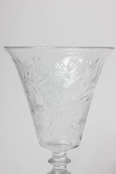  Pairpoint Glassworks Pairpoint Art Deco Engraved Crystal Flower Vase 1930 United States - 2272185