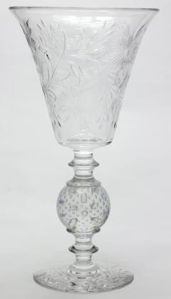  Pairpoint Glassworks Pairpoint Art Deco Engraved Crystal Flower Vase 1930 United States - 2272186