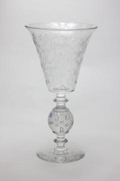  Pairpoint Glassworks Pairpoint Art Deco Engraved Crystal Flower Vase 1930 United States - 2272190