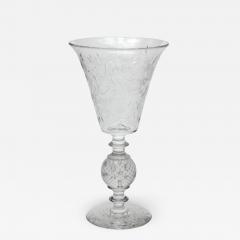 Pairpoint Glassworks Pairpoint Art Deco Engraved Crystal Flower Vase 1930 United States - 2273697