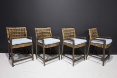  Palacek Set of Four Palacek Navarro Counter Height Bar Stools - 2085626