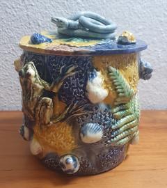  Palissy Ware Palissy Majolica 110 Palissy box majolica Thomas Sergent - 4802840