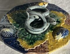  Palissy Ware Palissy Majolica 110 Palissy box majolica Thomas Sergent - 4802841