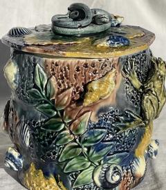  Palissy Ware Palissy Majolica 110 Palissy box majolica Thomas Sergent - 4802844