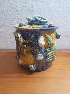  Palissy Ware Palissy Majolica 110 Palissy box majolica Thomas Sergent - 4802846