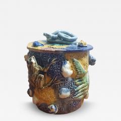  Palissy Ware Palissy Majolica 110 Palissy box majolica Thomas Sergent - 4802950