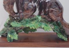  Palissy Ware Palissy Majolica 12 Palissy majolica Quality and beautiful rare piece Hugo Lonitz  - 4614438