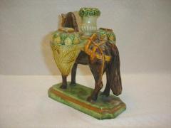  Palissy Ware Palissy Majolica 23 majolica Portuguese palissy Quality and rare inkwell and candlestick  - 4633315