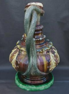  Palissy Ware Palissy Majolica 46 Portuguese Palissy majolica jar M Mafra  - 4620997