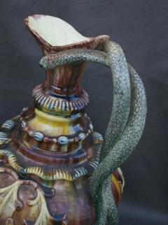  Palissy Ware Palissy Majolica 46 Portuguese Palissy majolica jar M Mafra  - 4620998
