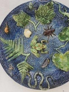  Palissy Ware Palissy Majolica 47 Palissy French Majolica plate  - 4621039