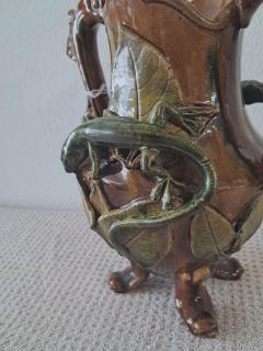  Palissy Ware Palissy Majolica 48 Palissy majolica jug  - 4621047