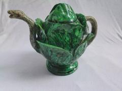  Palissy Ware Palissy Majolica 50 Portuguese Pbalissy majolica ig teapot  - 4621055