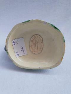  Palissy Ware Palissy Majolica 71 Portuguese Palissy majolica hand candlestick  - 4663013