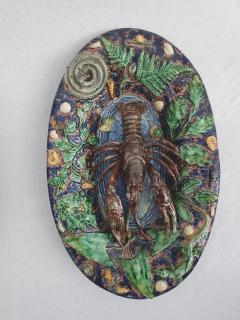  Palissy Ware Palissy Majolica French Palissy majolica PAIR of high quality dishes - 4540817