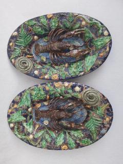  Palissy Ware Palissy Majolica French Palissy majolica PAIR of high quality dishes - 4540820