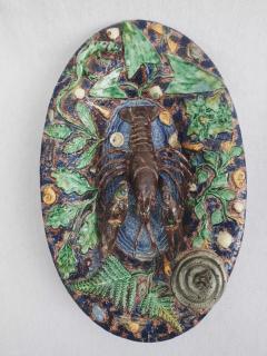  Palissy Ware Palissy Majolica French Palissy majolica PAIR of high quality dishes - 4540821