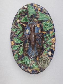  Palissy Ware Palissy Majolica French Palissy majolica PAIR of high quality dishes - 4540822