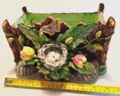  Palissy Ware Palissy Majolica French Palissy majolica vibrant colors rare antique and high quality piece  - 4551366