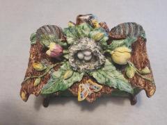  Palissy Ware Palissy Majolica French Palissy majolica vibrant colors rare antique and high quality piece  - 4551374