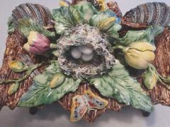  Palissy Ware Palissy Majolica French Palissy majolica vibrant colors rare antique and high quality piece  - 4551376