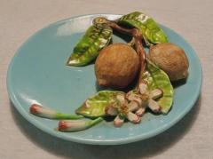  Palissy Ware Palissy Majolica Majolica French Menton piece because the fruit is dry  - 4551441