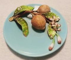  Palissy Ware Palissy Majolica Majolica French Menton piece because the fruit is dry  - 4551442