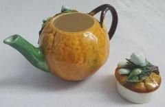  Palissy Ware Palissy Majolica Majolica French Menton small teapot - 4551439