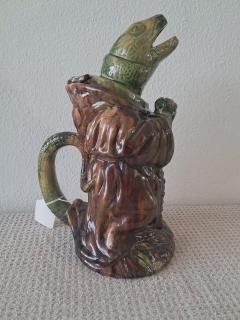  Palissy Ware Palissy Majolica Majolica palissy Jar with lid - 4577898