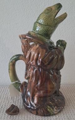  Palissy Ware Palissy Majolica Majolica palissy Jar with lid - 4578723