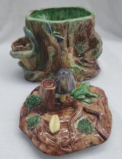  Palissy Ware Palissy Majolica Palissy majolica box jar tureen  - 4564088