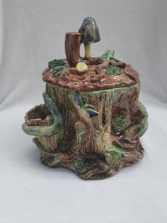  Palissy Ware Palissy Majolica Palissy majolica box jar tureen  - 4564090